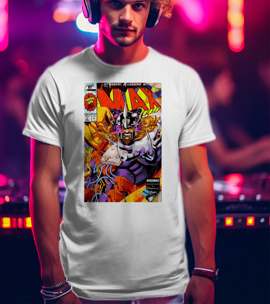 Freemvc2 The Scrubl0rd MAX Fighting Game Legend Comic T-Shirt