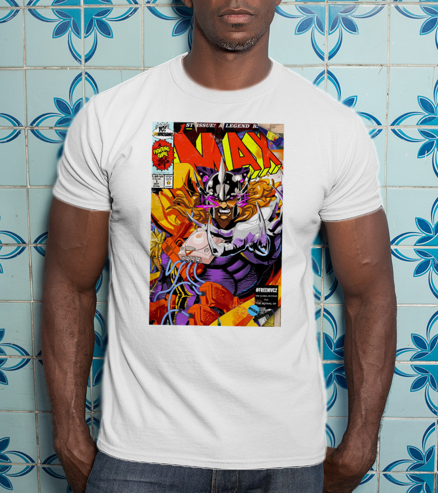 Freemvc2 The Scrubl0rd MAX Fighting Game Legend Comic T-Shirt