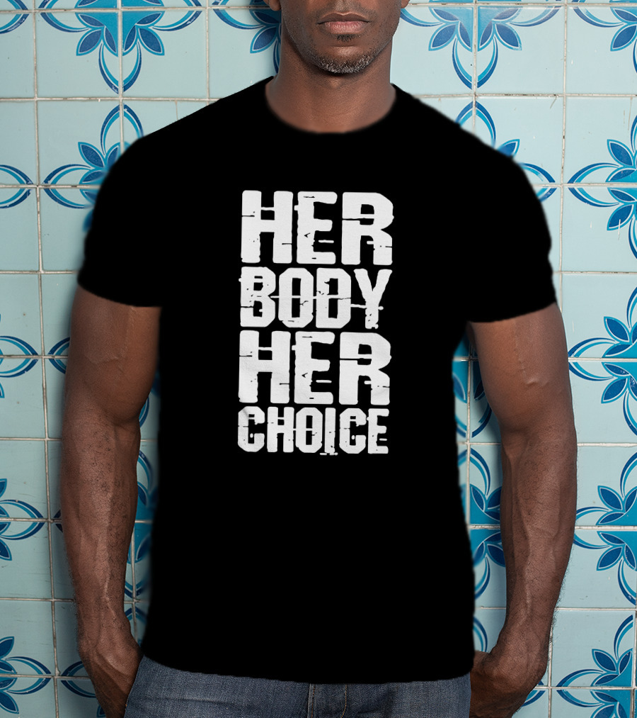 David Weissman Dave Bautista Her Body Her Choice Text T-Shirt