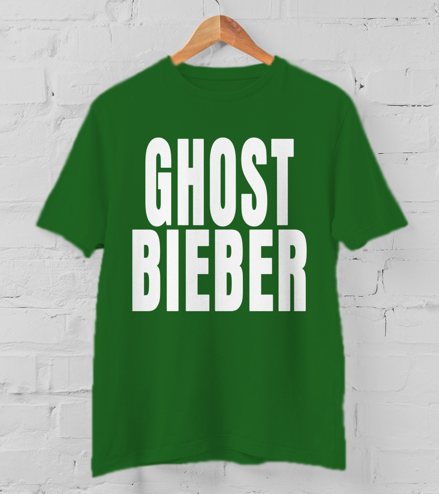 Shop Justin Bieber Music Ghost Bieber Crewneck T-Shirt