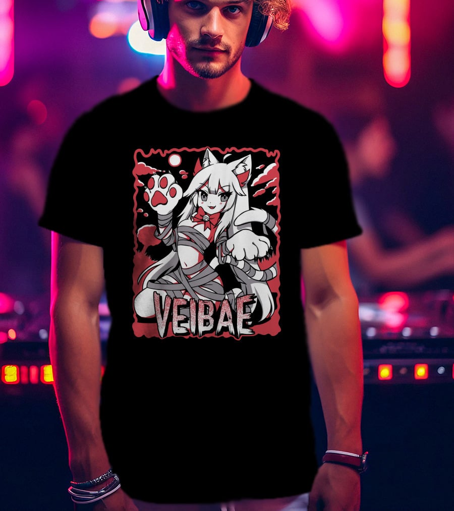 Lyn Veibae Halloween Paws Vtuber T-Shirt