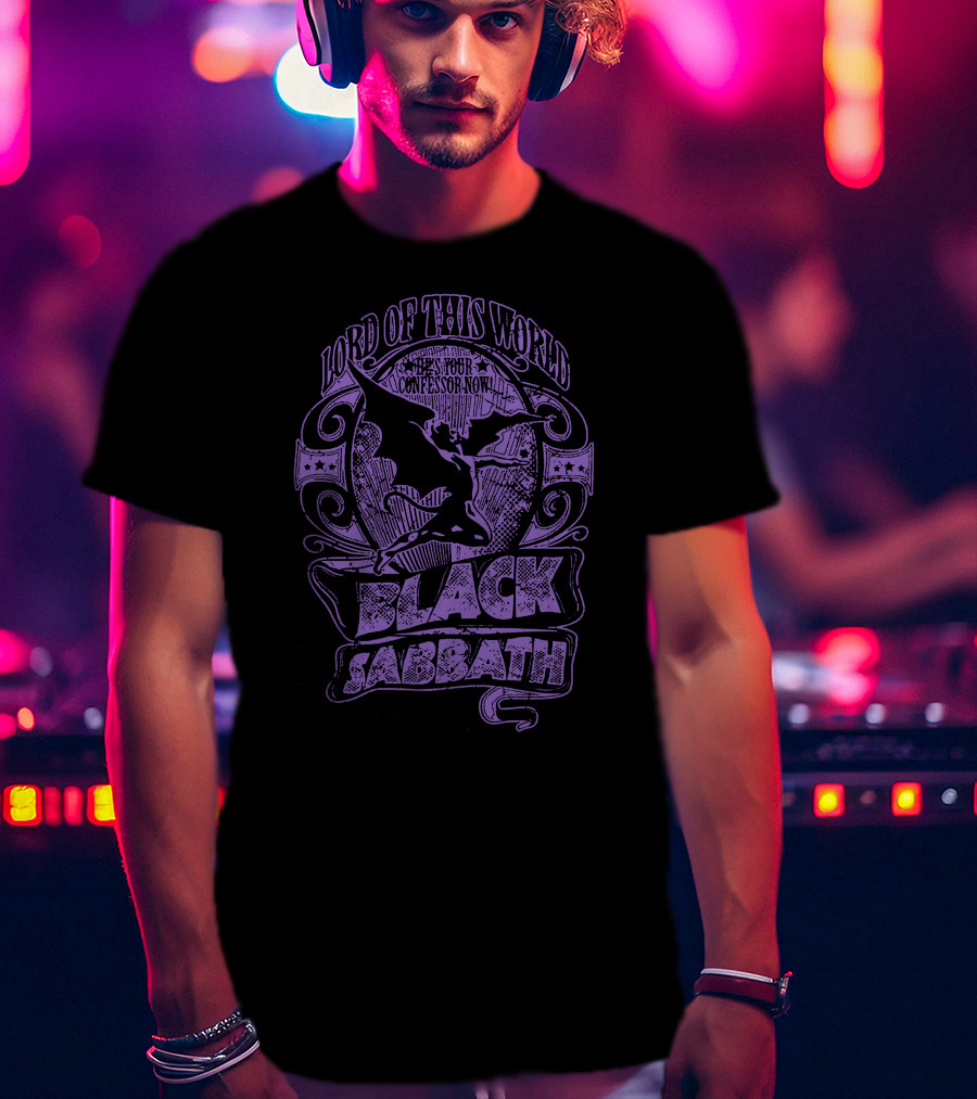Lord Of This World Black Sabbath See Your Confessor Now T-Shirt
