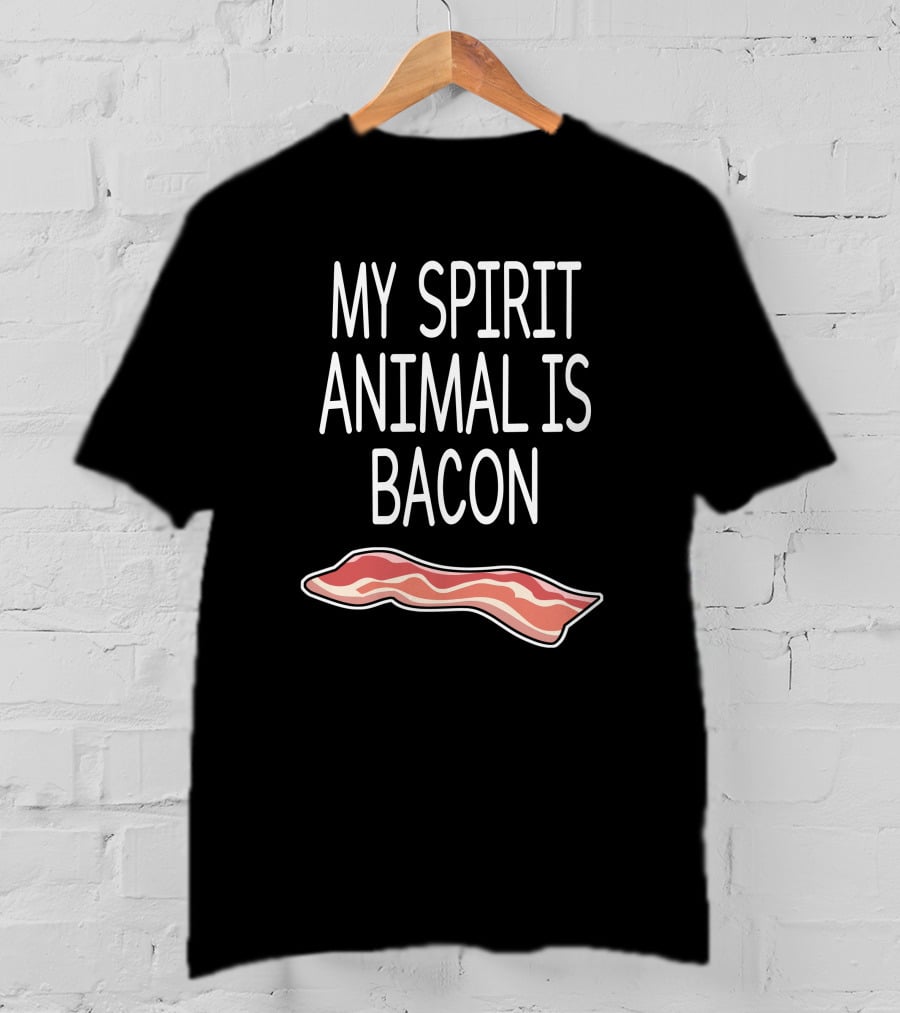 Cameron Bradford My Spirit Animal Is Bacon Slice T-Shirt