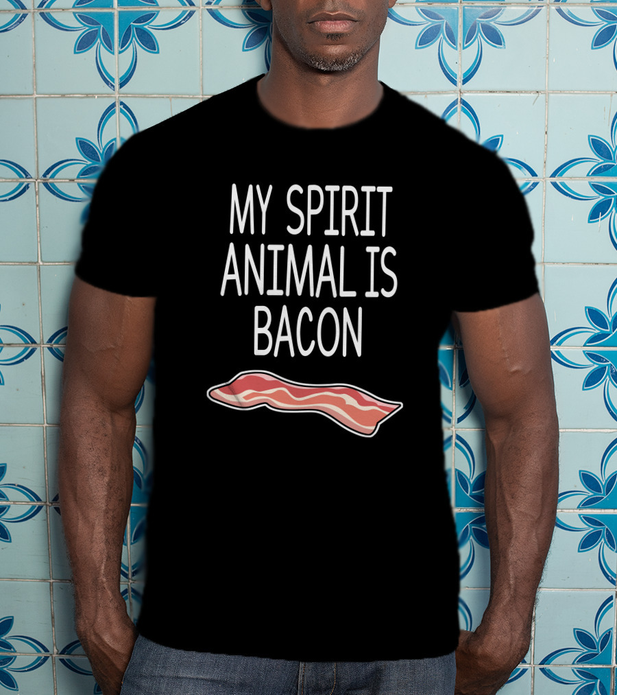 Cameron Bradford My Spirit Animal Is Bacon Slice T-Shirt