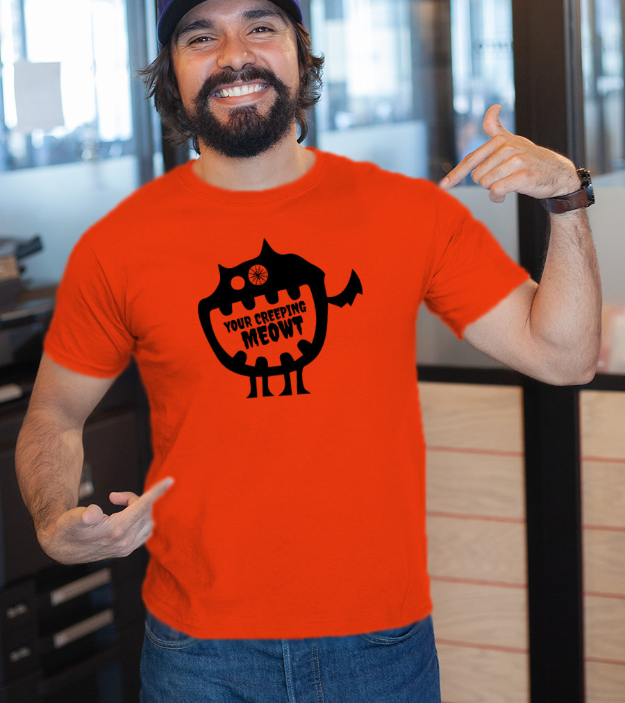 Funcky Designs Your Creeping Meowt Cat T-Shirt