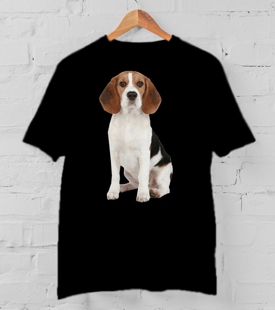 Beagle1 Portrait Dog Sitting T-Shirt