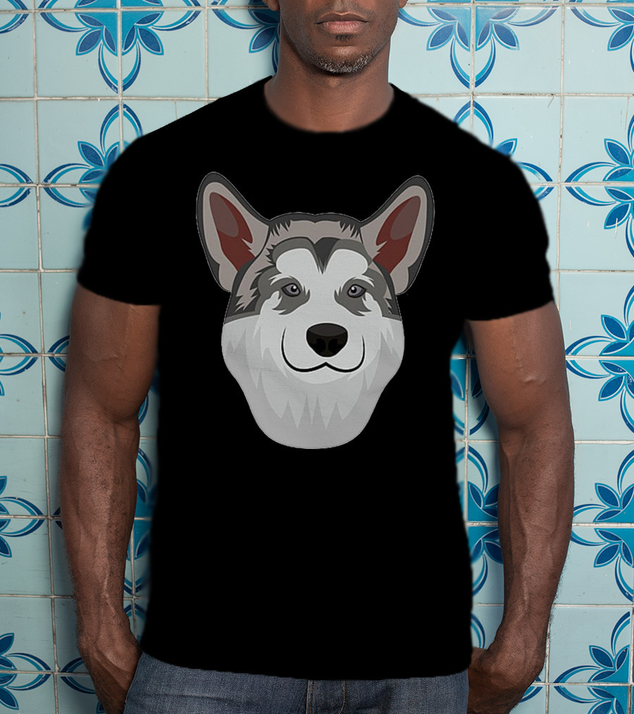 Alaskan Malamute Face T-Shirt