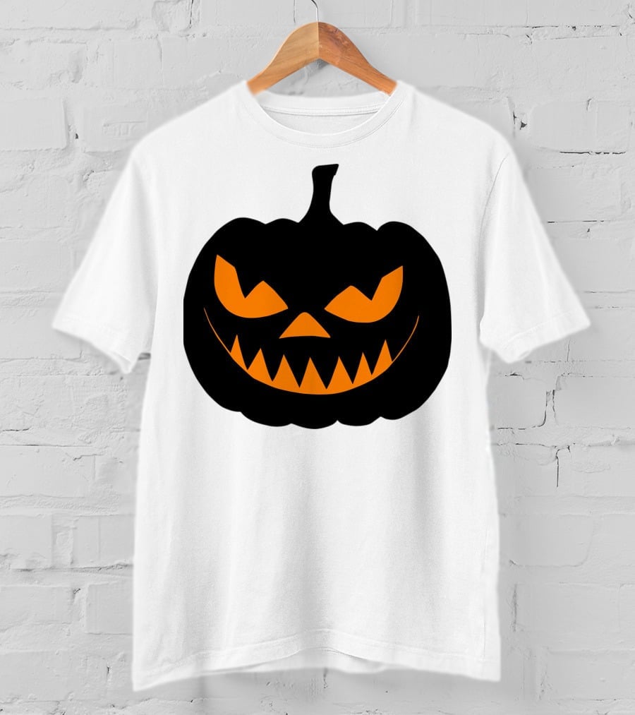Scary Jack O Lantern Pumpkin Face T-Shirt