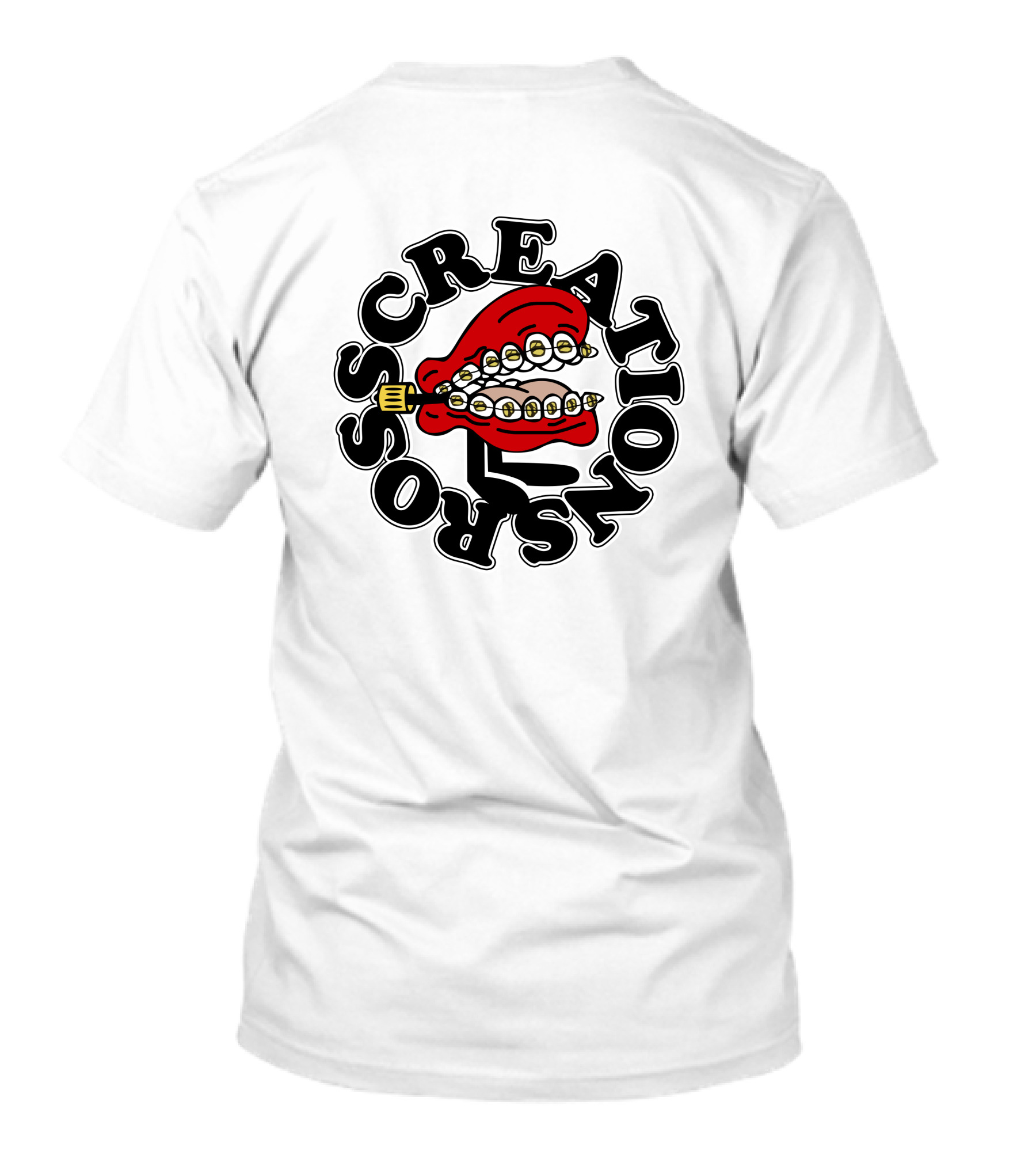 Ross Creations Chatter Braces White T-Shirt