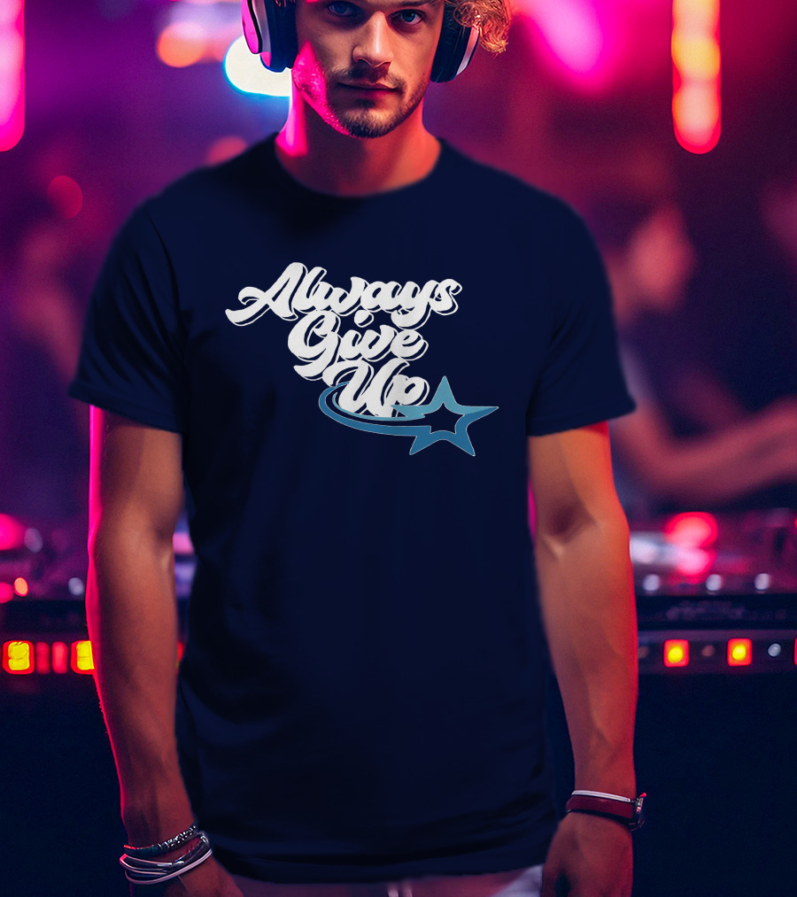 Always Give Up Star Swoosh T-Shirt