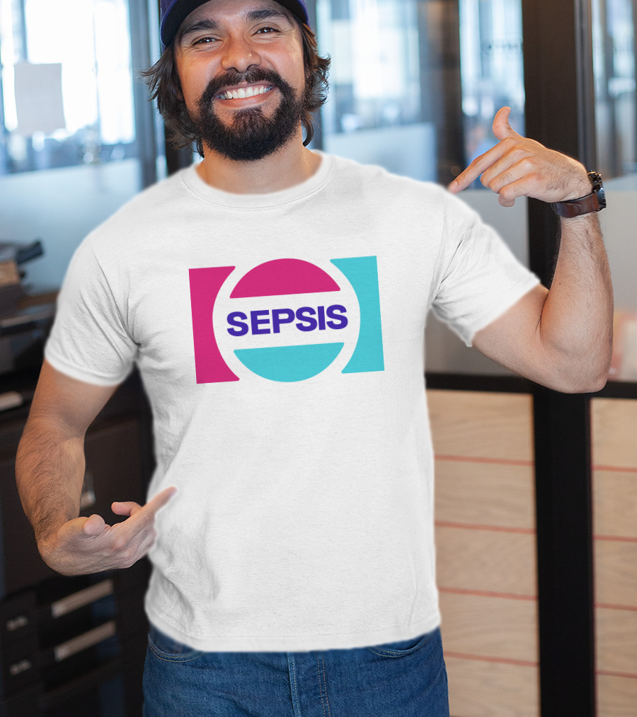 Pander Store Mechazawa Sepsis Logo Circular Colorful T-Shirt