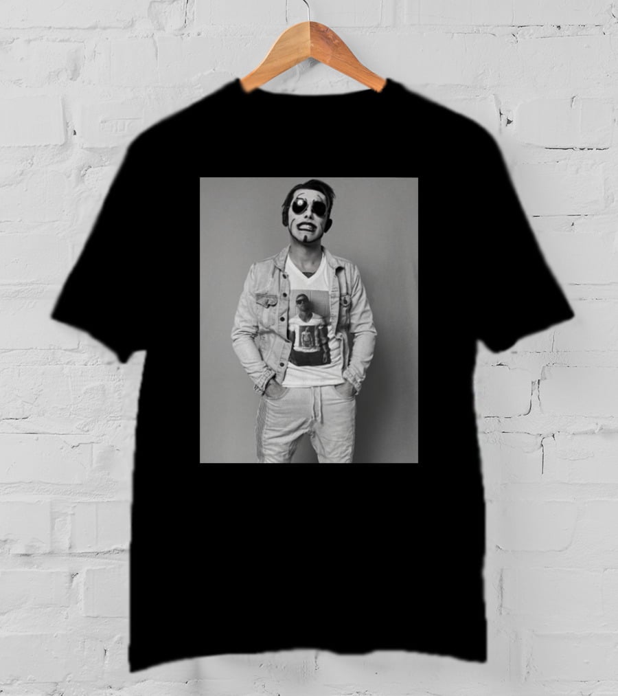 Danhausen NYCC Good Friends Black And White Denim Style With Face Paint T-Shirt