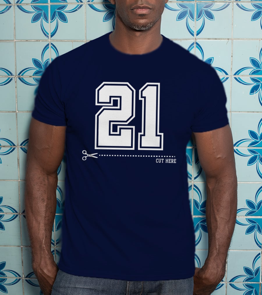 Cowboys Nation Twisted Gorilla 21 Cut Here T-Shirt