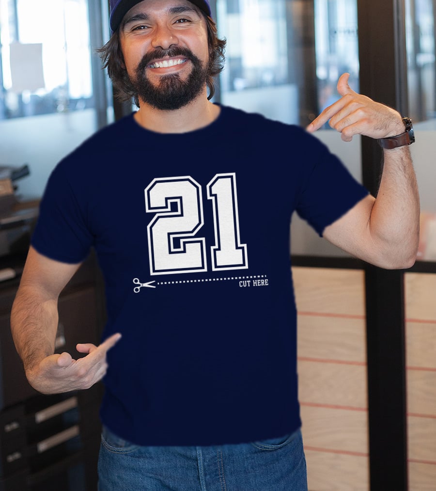 Cowboys Nation Twisted Gorilla 21 Cut Here T-Shirt