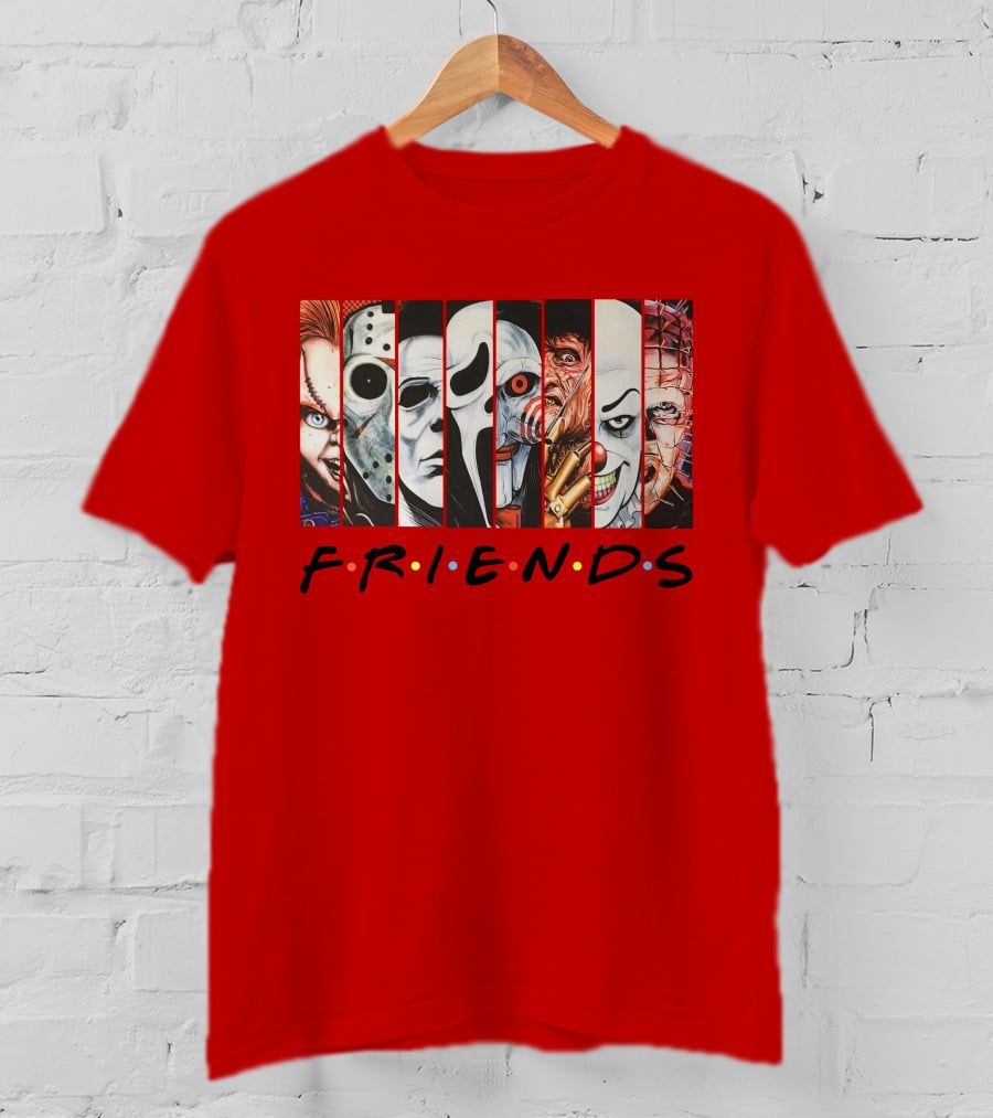 Uncle Rjs Spanish Oreo Friends Horror Icons Ensemble T-Shirt