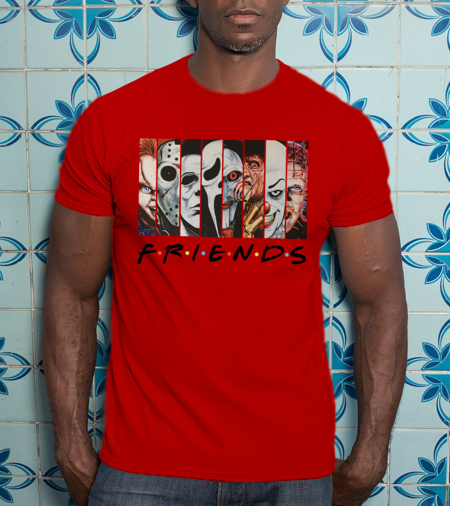 Uncle Rjs Spanish Oreo Friends Horror Icons Ensemble T-Shirt
