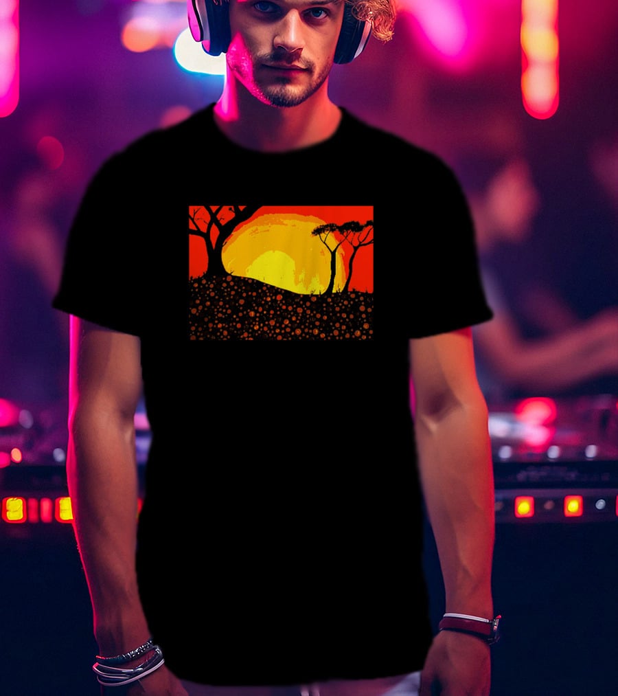 Digitees Ngunnawal Sunset Art Landscape Mr Ngunnawal Ar Maple Ngunnawalart4 T-Shirt