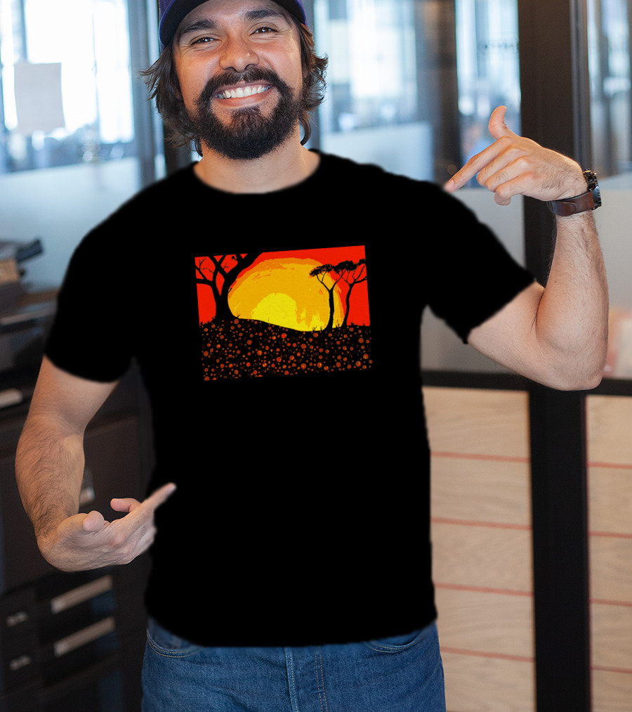 Digitees Ngunnawal Sunset Art Landscape Mr Ngunnawal Ar Maple Ngunnawalart4 T-Shirt