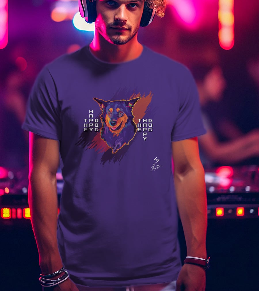 HAPPO TAPD EYO THD HAOP EPY Happy Dog T-Shirt