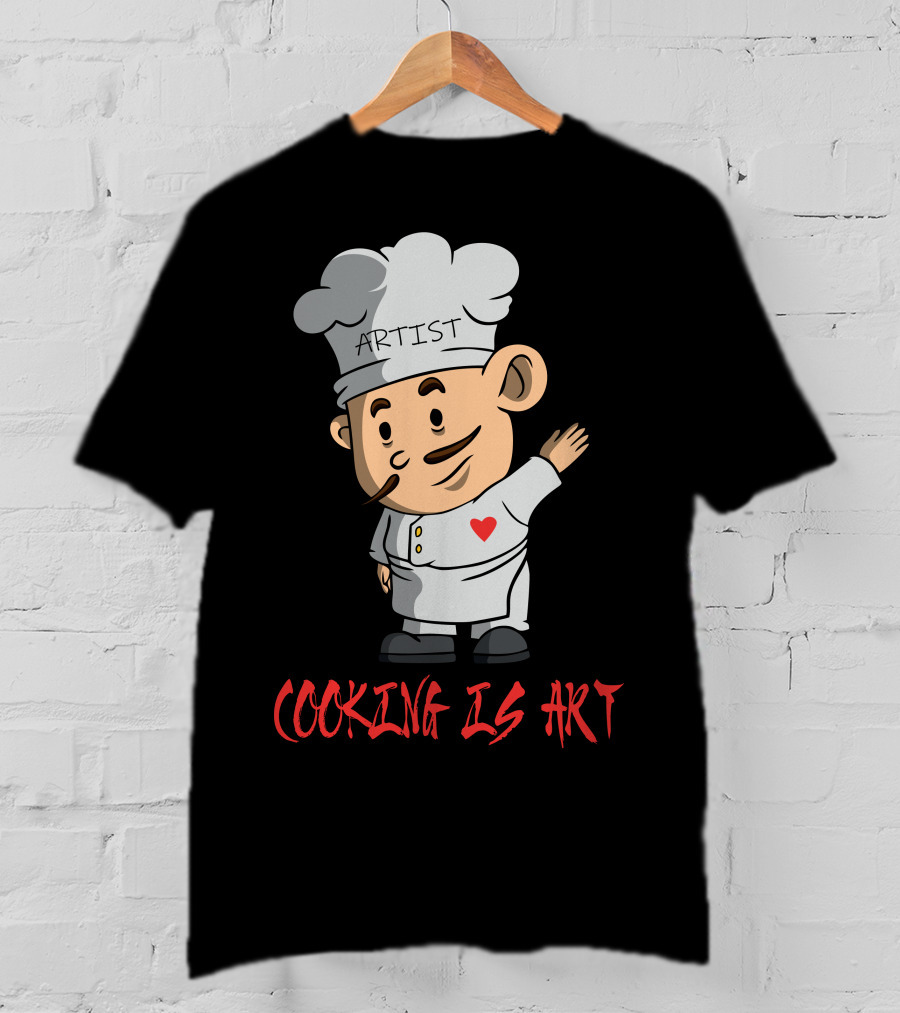 Artist Chef With Heart Cooking Is T-Shirt