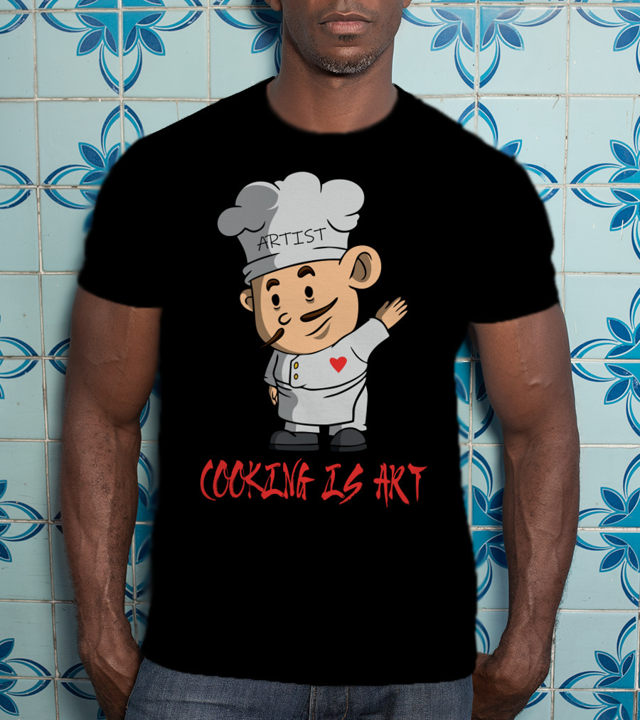 Artist Chef With Heart Cooking Is T-Shirt