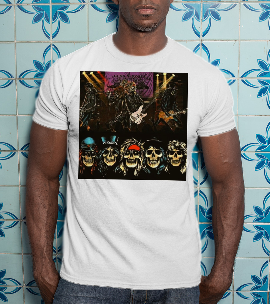 Guns N' Roses Live Skull Band T-Shirt