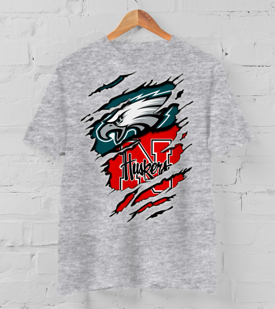 Eagles Huskers Logo Crossover T-Shirt