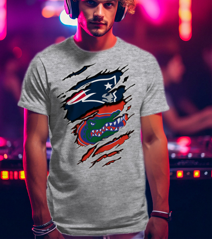 Patriots Gators Claw Marks T-Shirt