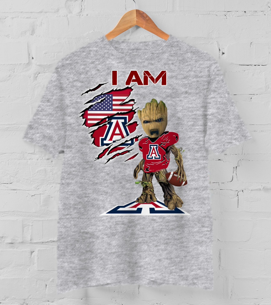 I AM Arizona Baby Groot American Football Star T-Shirt