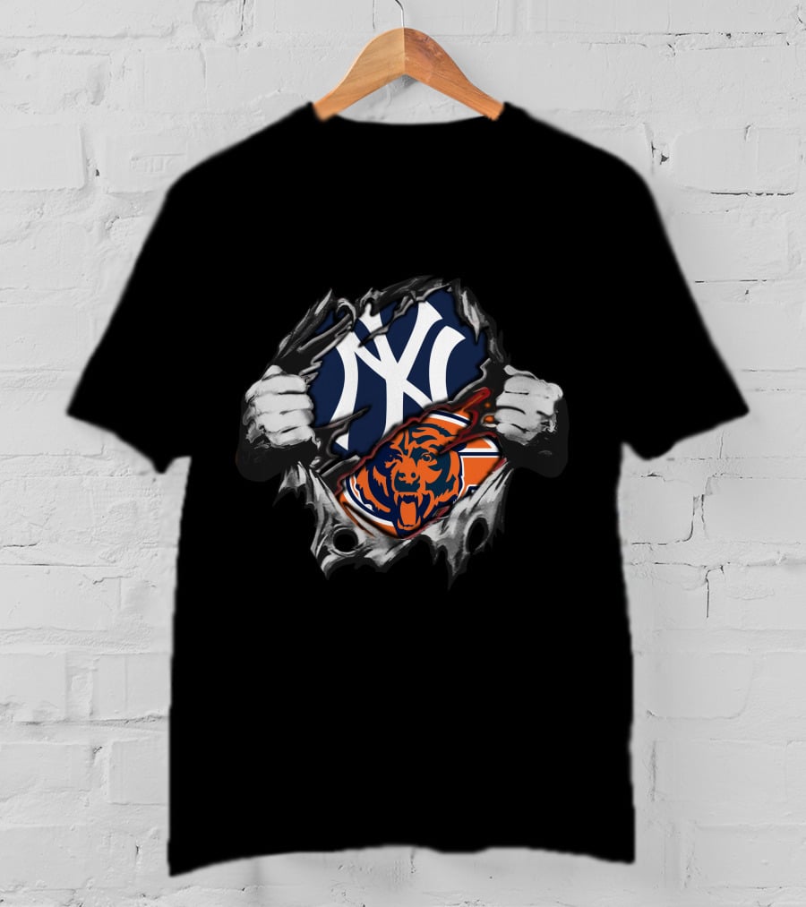 Yankees Bears Logo Fusion T-Shirt