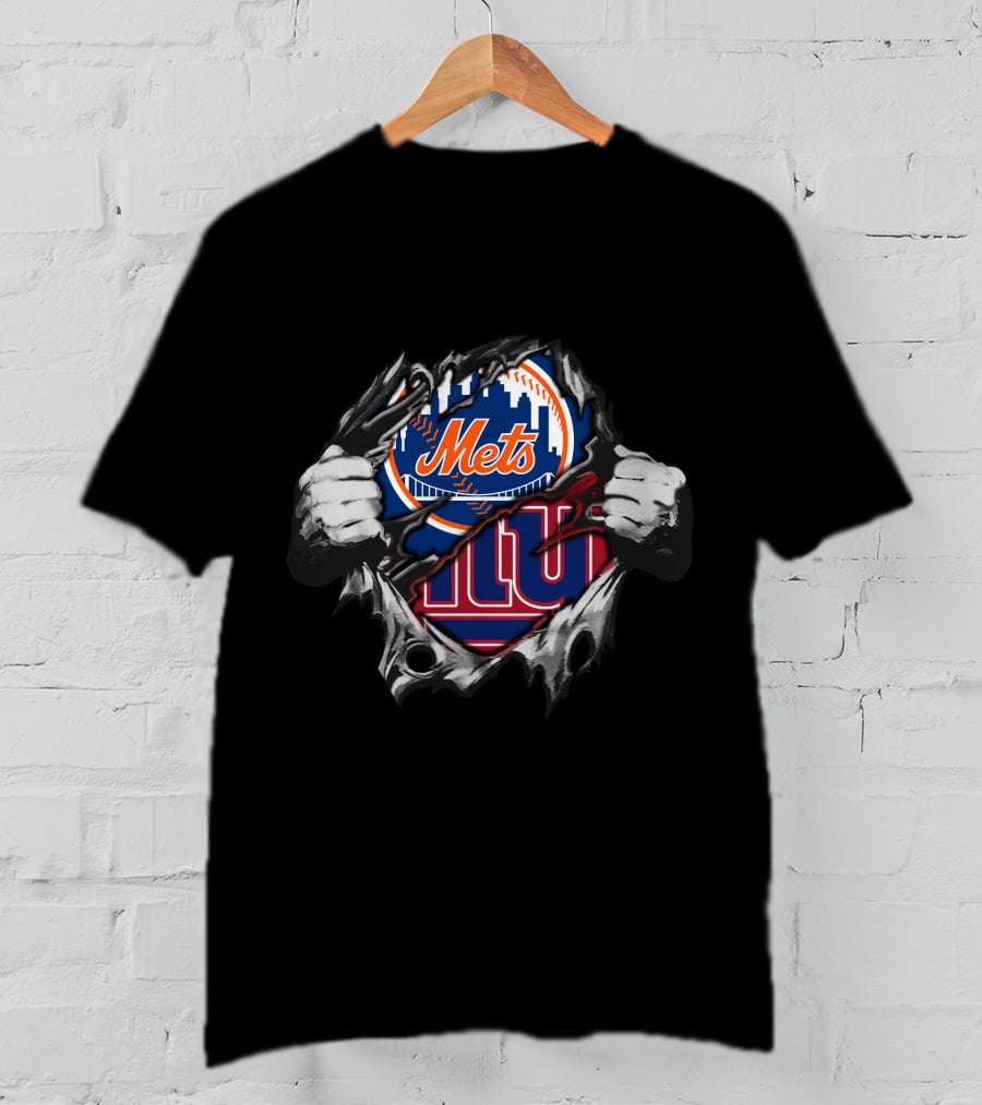Mets Giants Logo Tear Effect T-Shirt