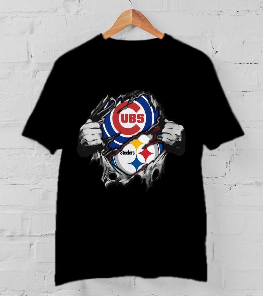Steelers Cubs Ripped Reveal T-Shirt