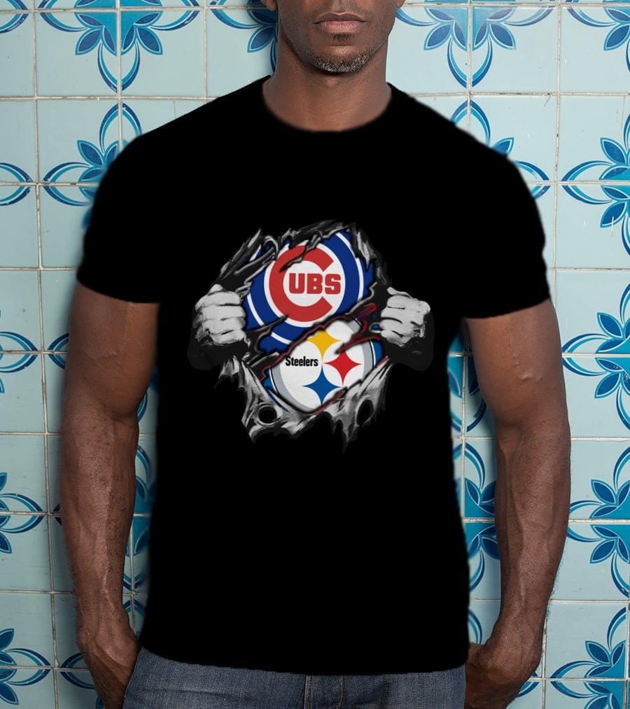 Steelers Cubs Ripped Reveal T-Shirt