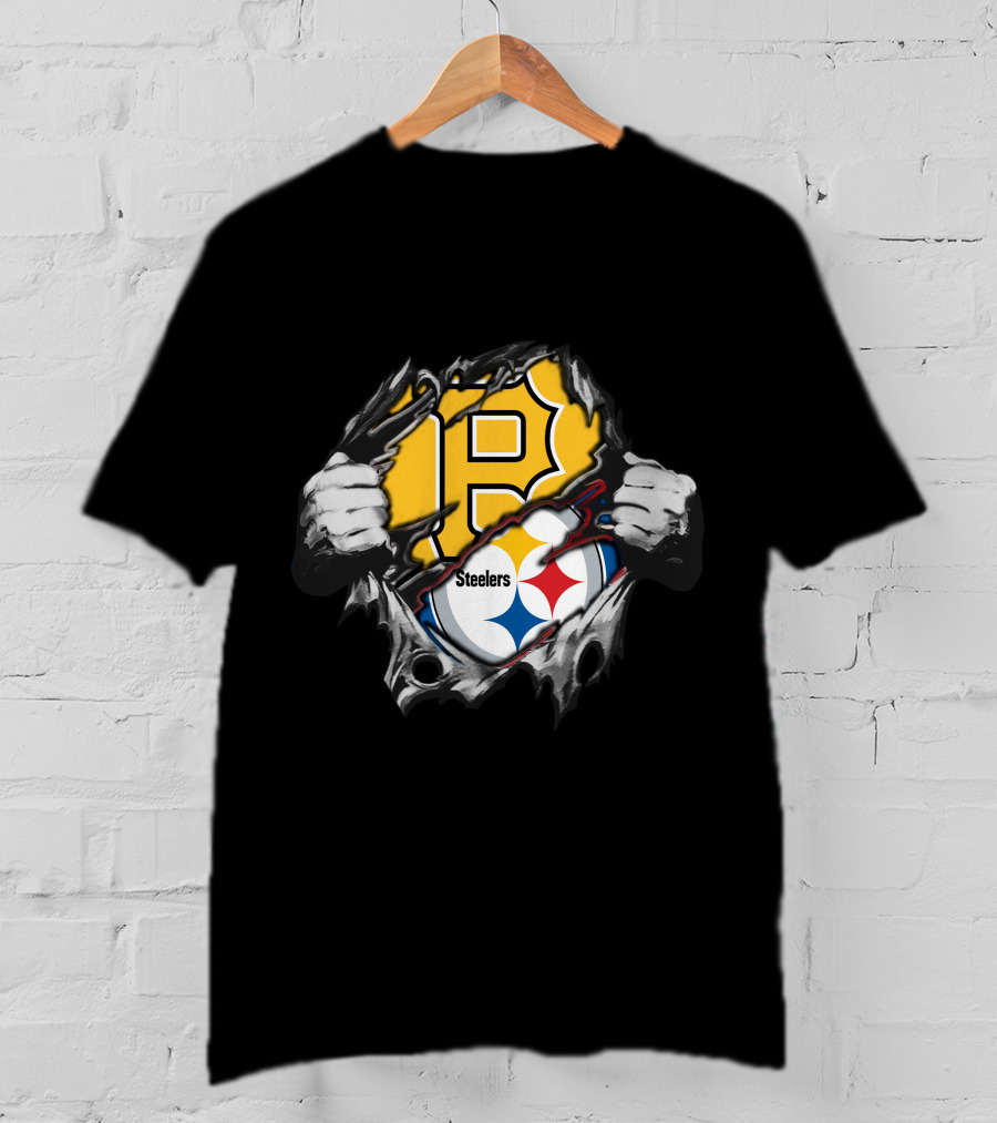 Steelers Pirates Logo Mashup T-Shirt