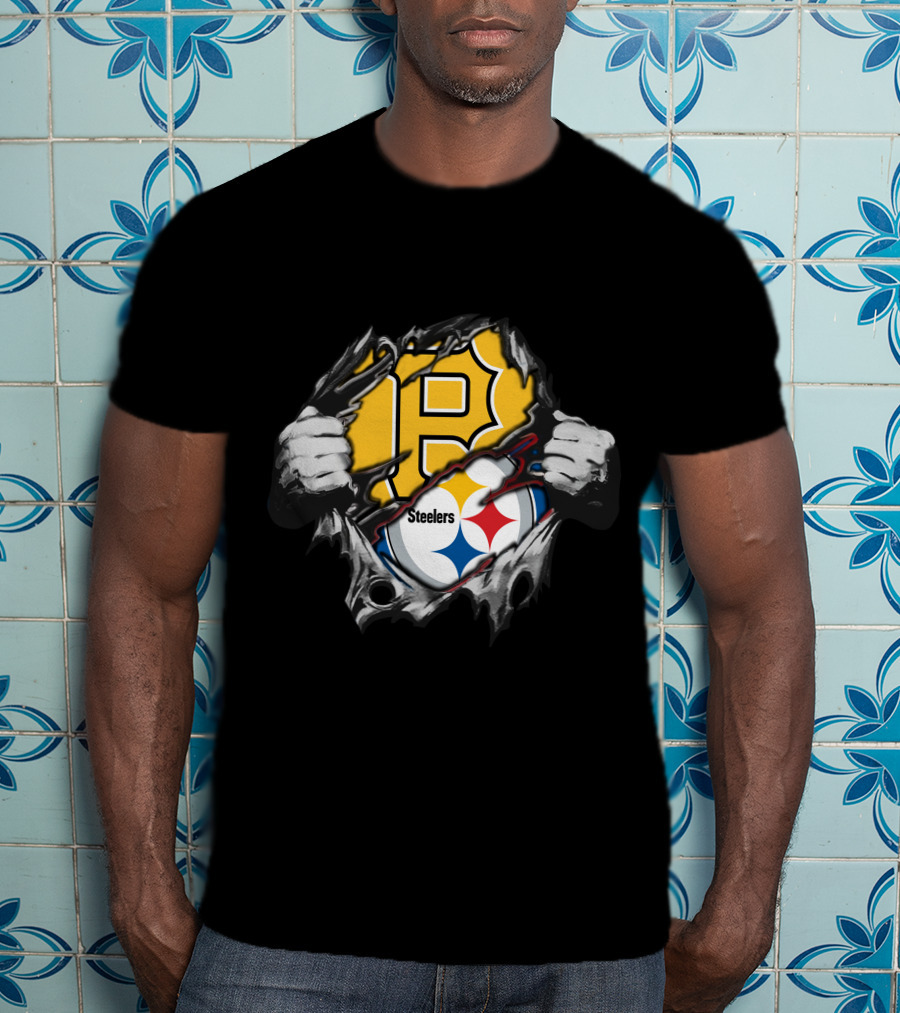 Steelers Pirates Logo Mashup T-Shirt