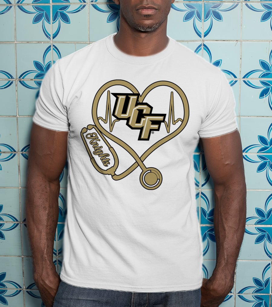Ucf Knights Nurse Heartbeat Stethoscope T-Shirt
