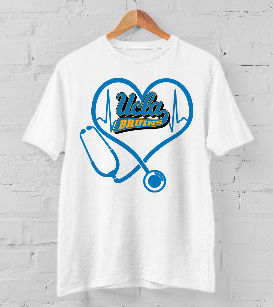Ucla Bruins Nurse Heartbeat Stethoscope T-Shirt