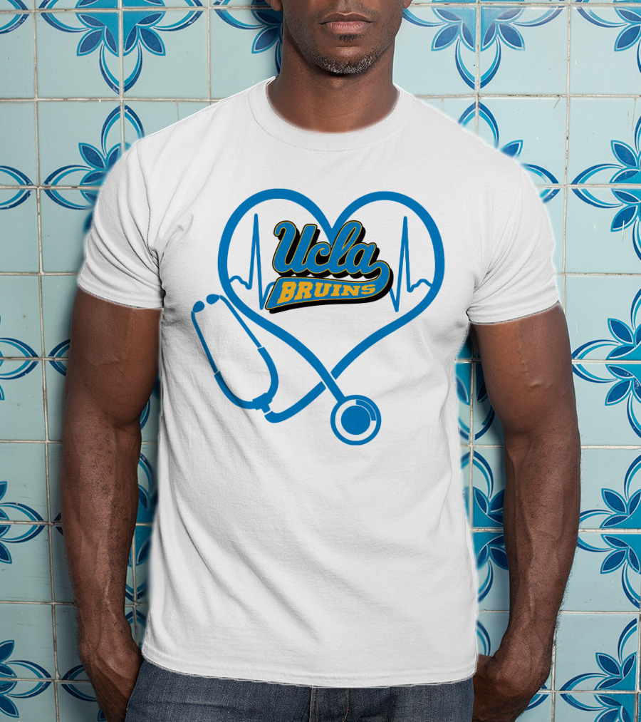Ucla Bruins Nurse Heartbeat Stethoscope T-Shirt