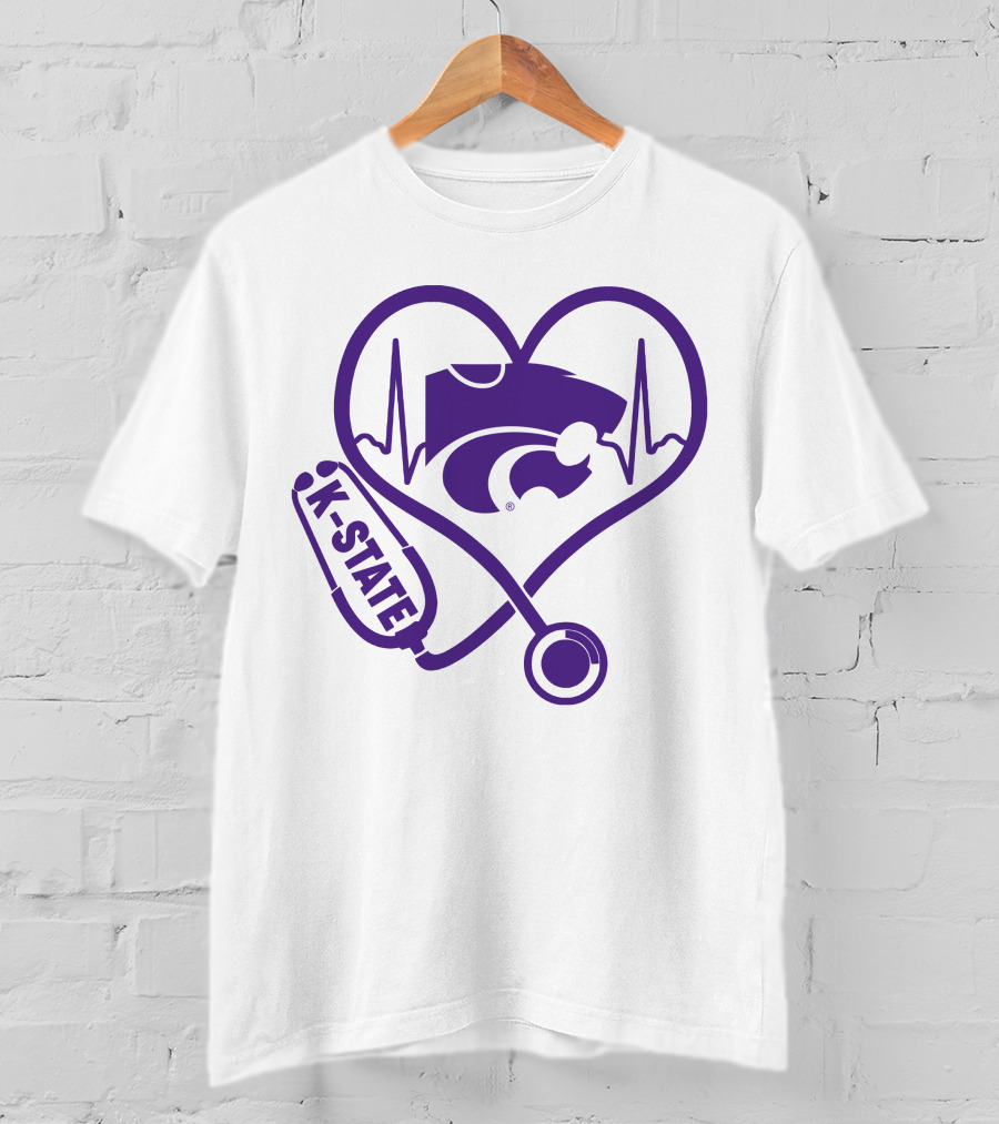 K-State Nurse Heartbeat Wildcats T-Shirt