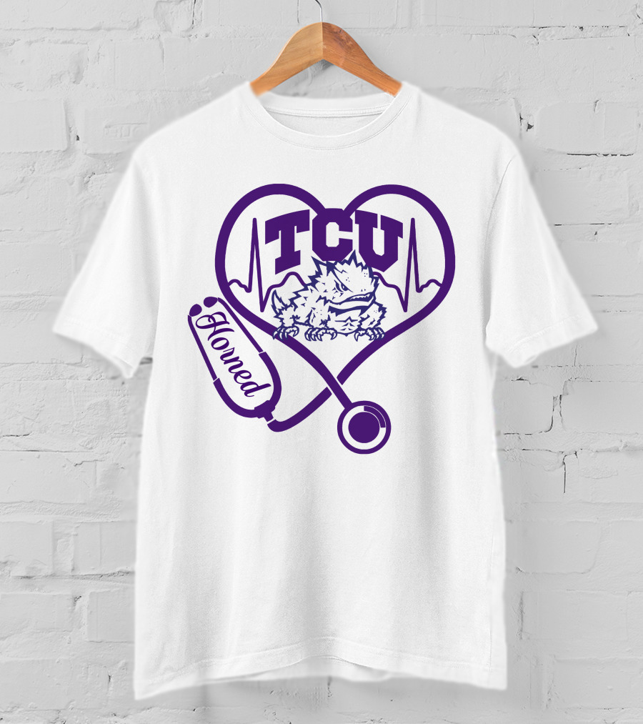TCU Horned Frogs Nurse Heartbeat Love T-Shirt