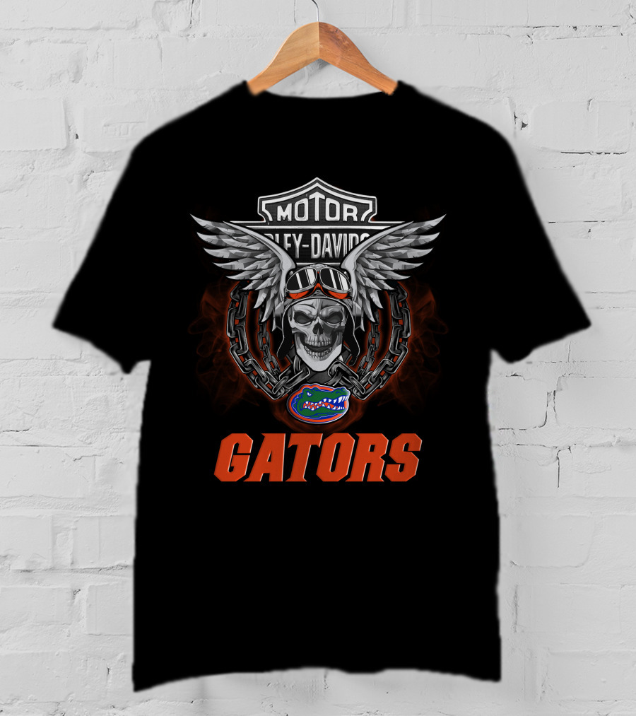 Motor Harley Davidson Florida Gators Ncaa T-Shirt