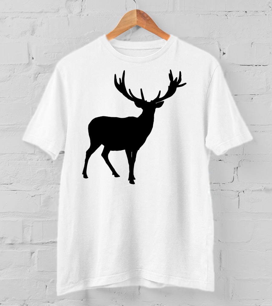 Silhouette Stag Deer Wildlife Nature T-Shirt
