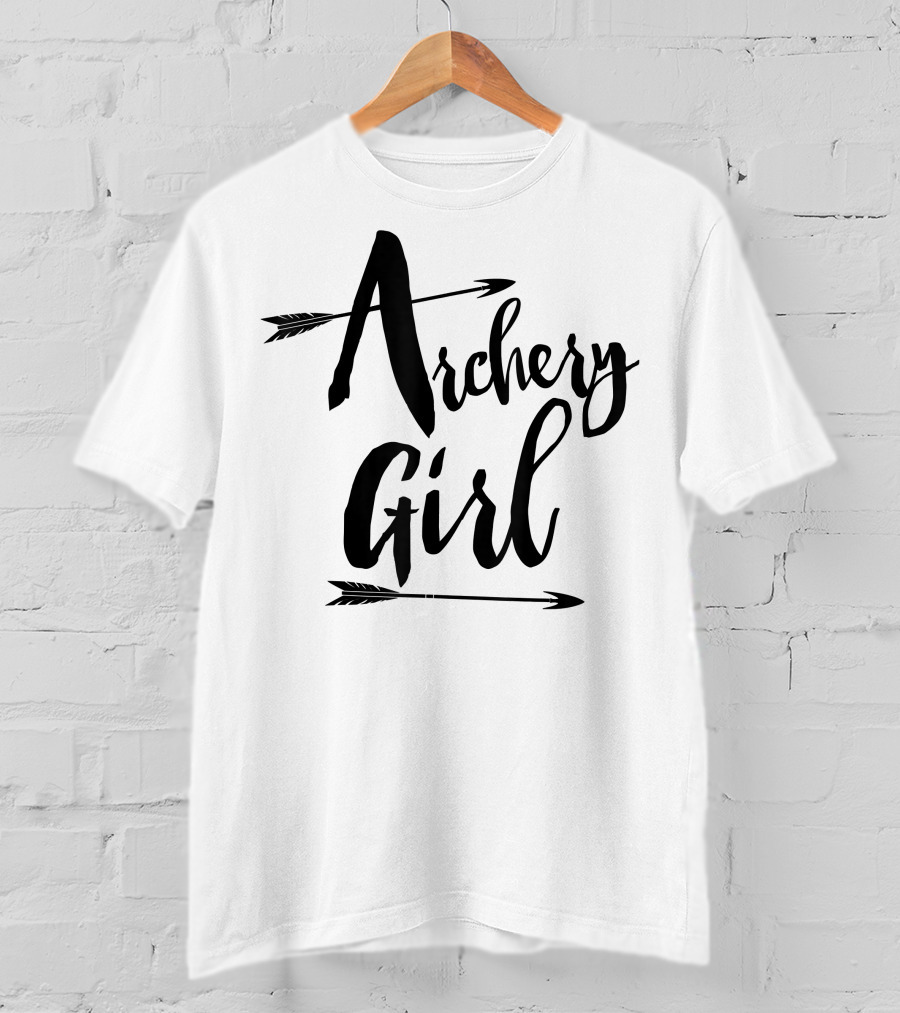 Archery Girl Women Teen Cute Arrows Stylish T-Shirt