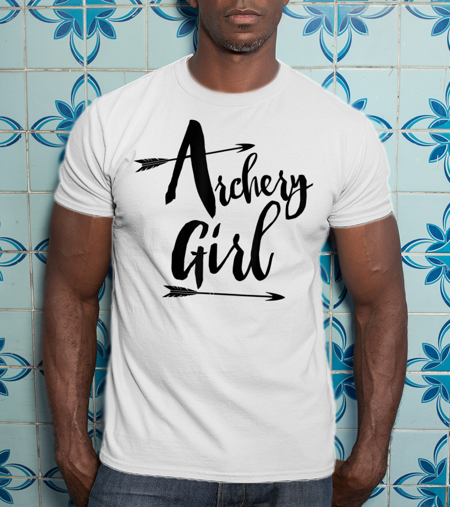 Archery Girl Women Teen Cute Arrows Stylish T-Shirt