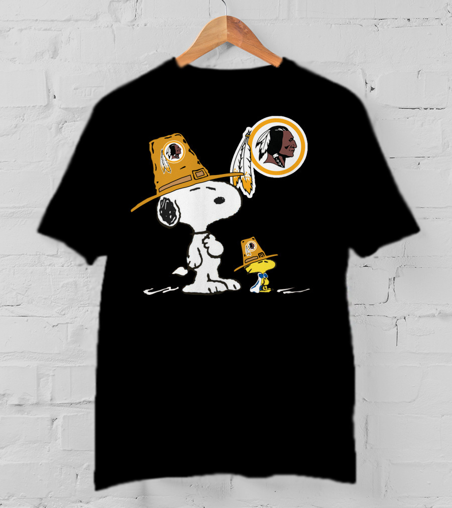 Snoopy Woodstock Washington Redskins Football Fan Gear T-Shirt
