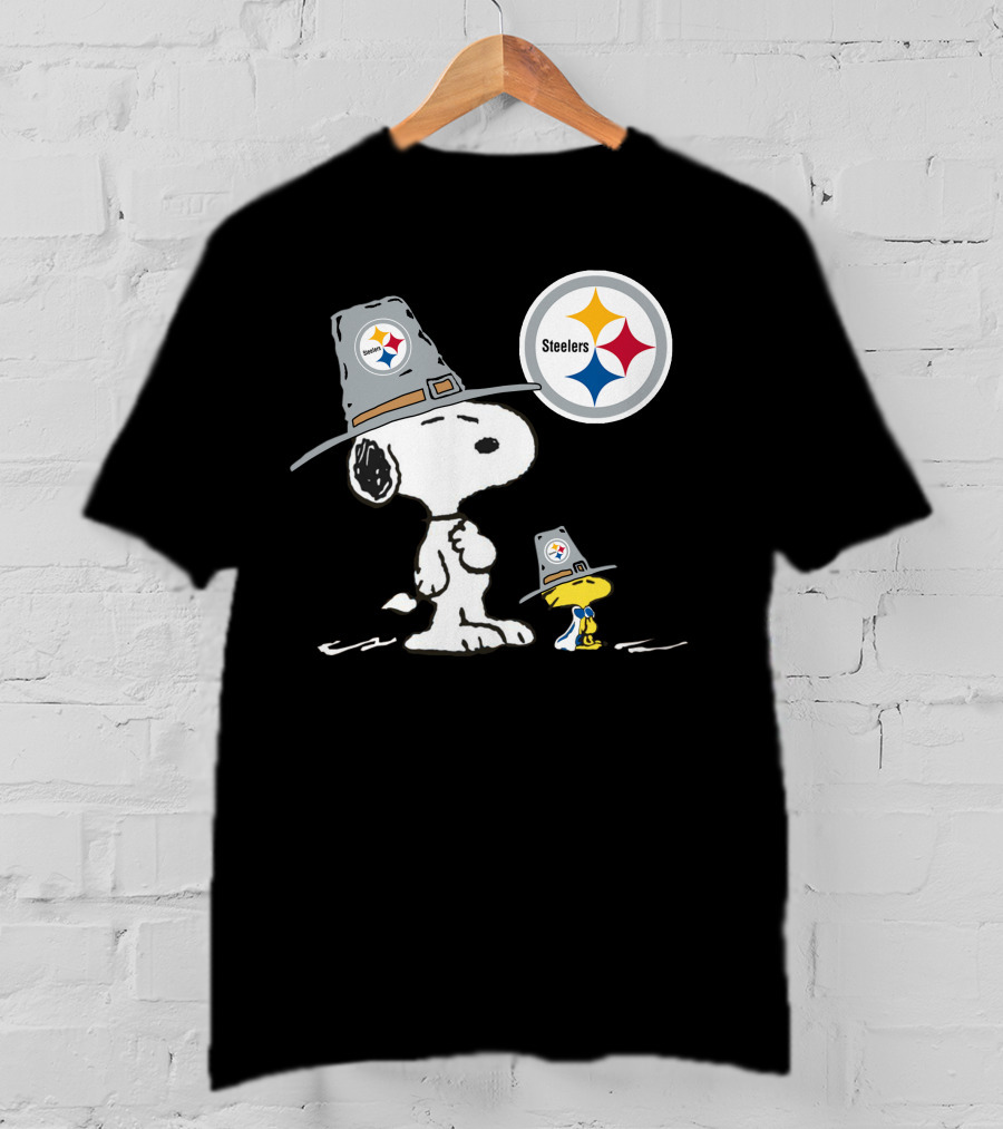 Steelers Snoopy Pilgrim Hats T-Shirt