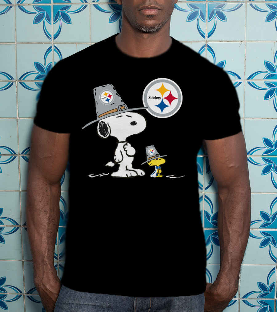 Steelers Snoopy Pilgrim Hats T-Shirt