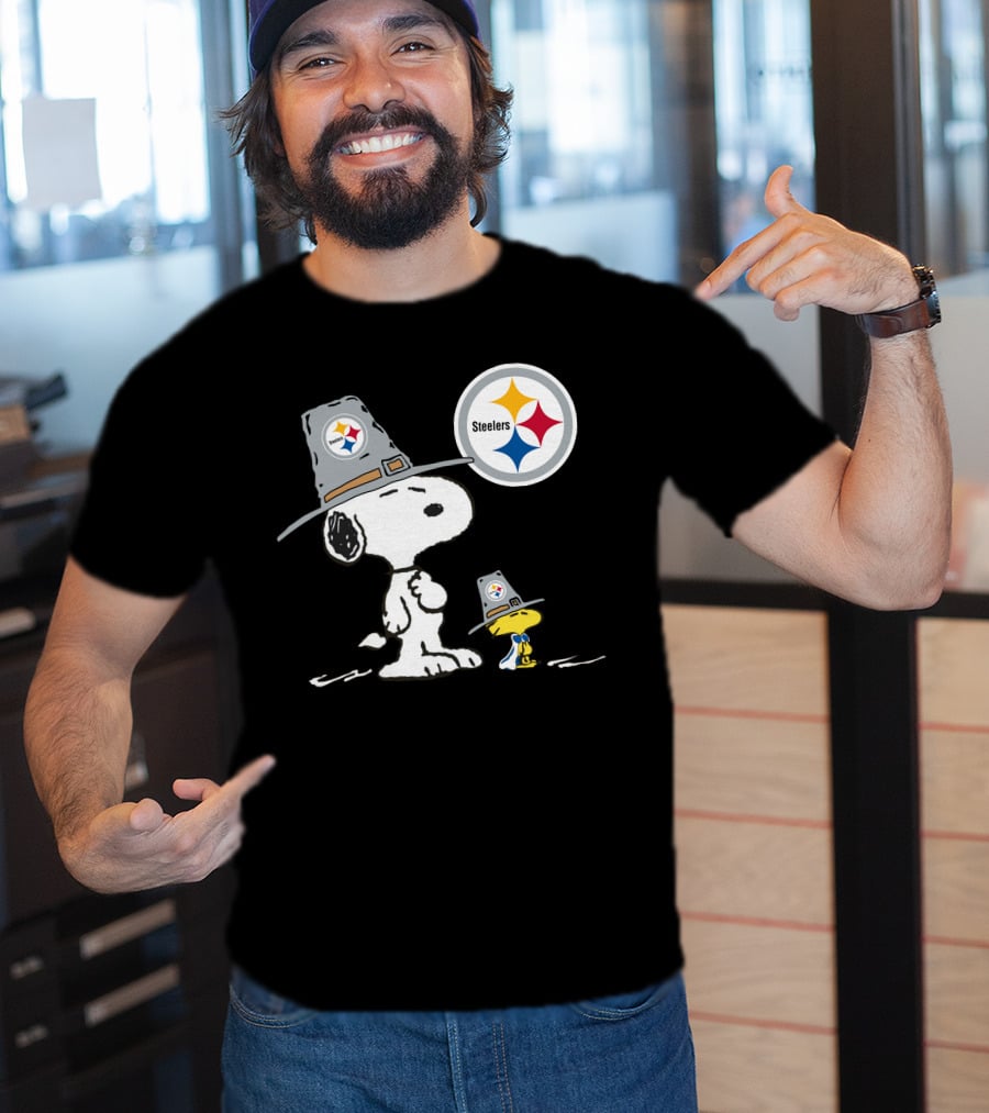 Steelers Snoopy Pilgrim Hats T-Shirt