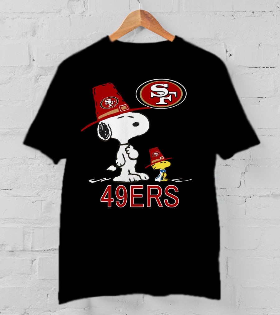 49ers Snoopy And Woodstock Fans With Sf T-Shirt