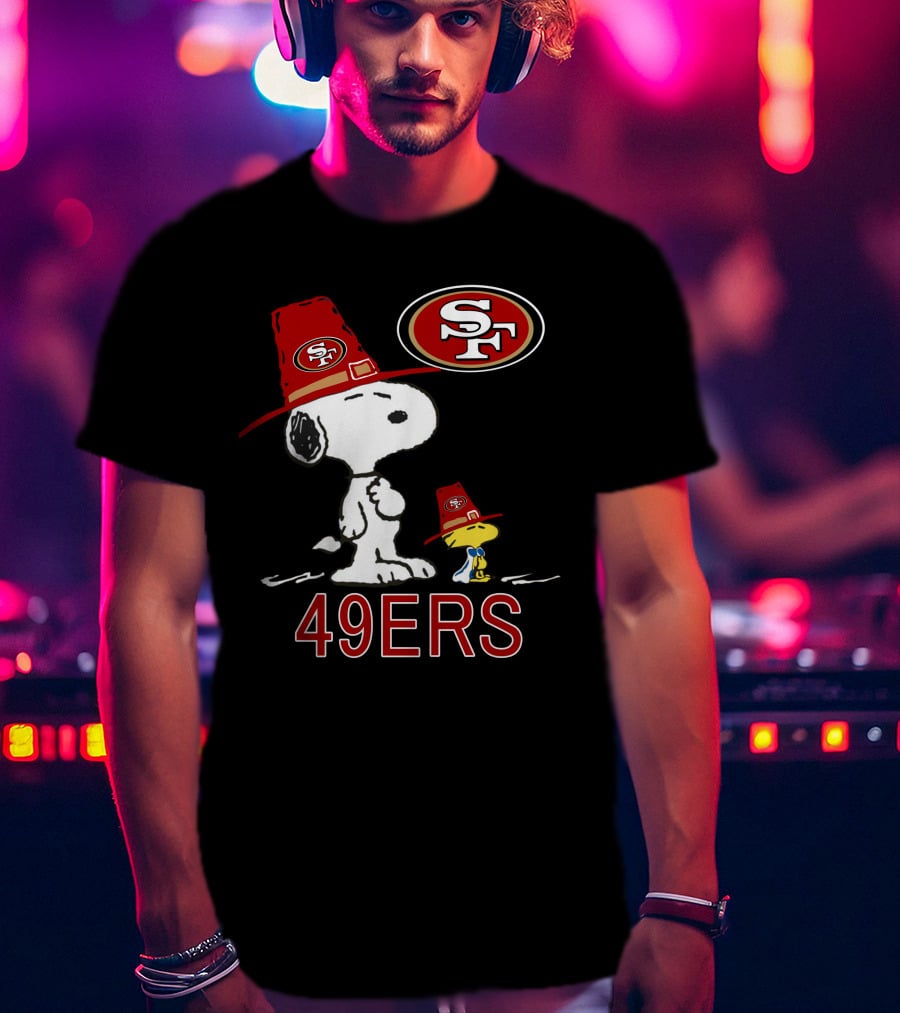 49ers Snoopy And Woodstock Fans With Sf T-Shirt